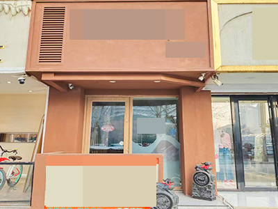 中原小吃街旁临街餐饮店出兑